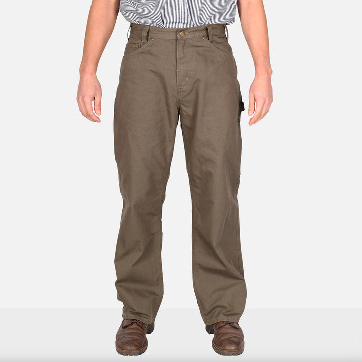 Canvas Carpenter Pants - Olive