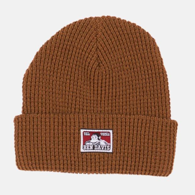 Waffle Knit Beanie - Coyote Brown