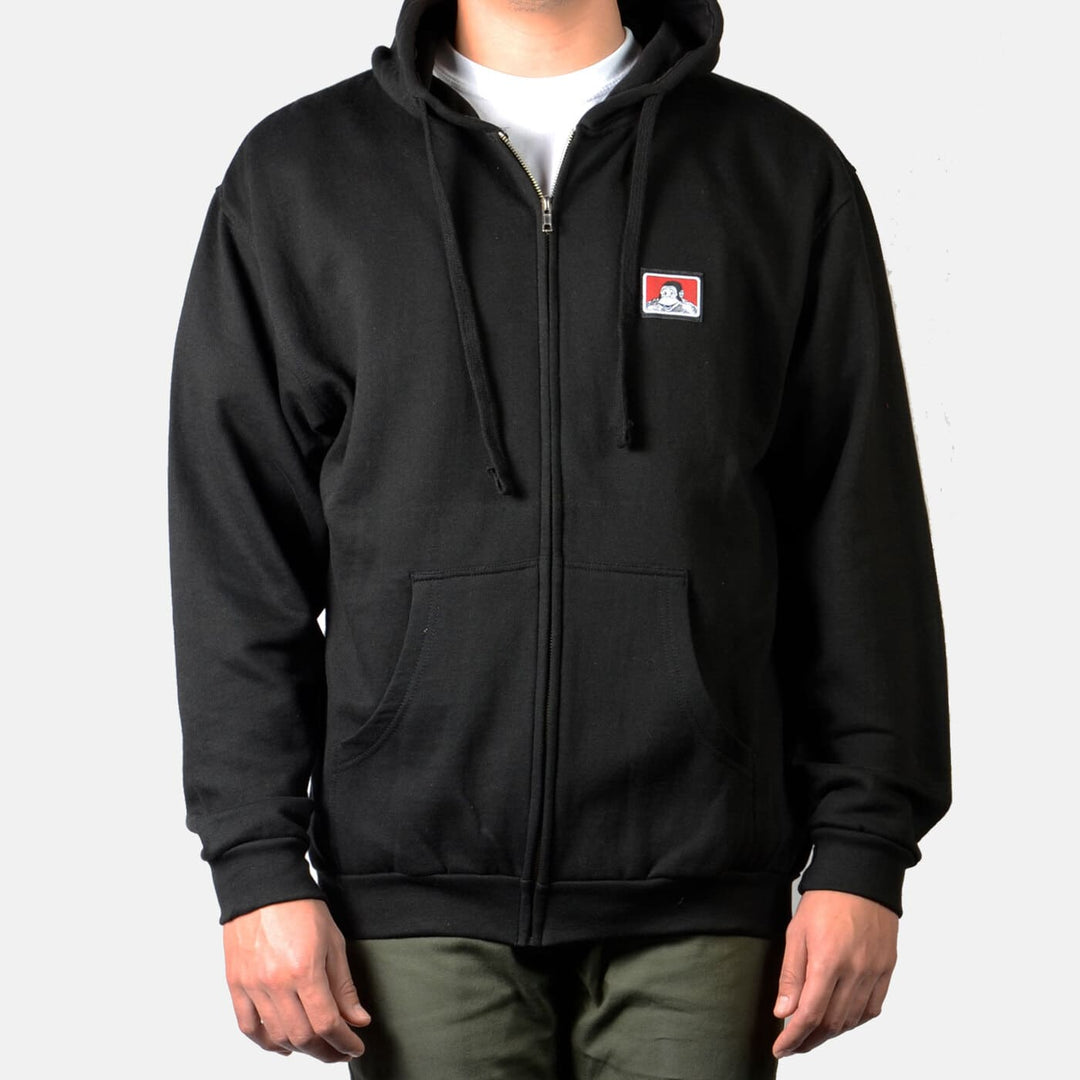 Hooded Full Zip Sweatshirt - Black