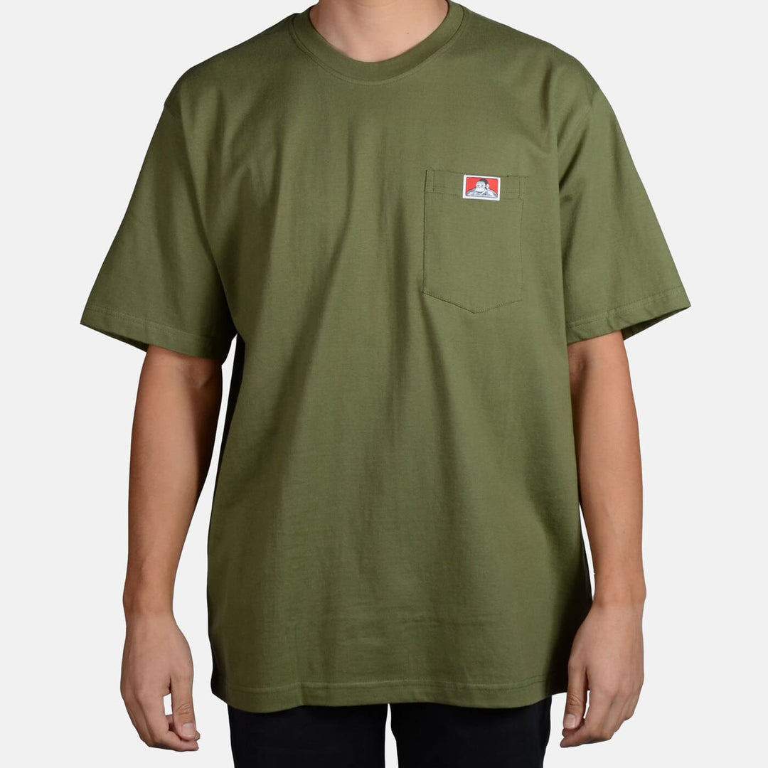 Heavy Duty Short Sleeve Pocket T-Shirt - Olive