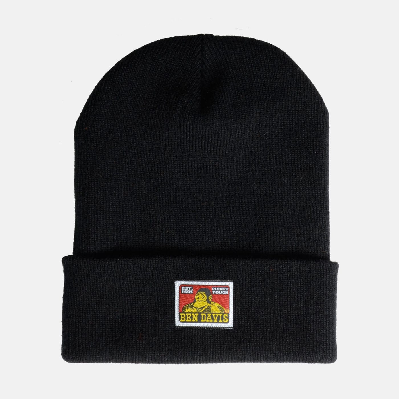 Cuffed Knit Beanie - Black