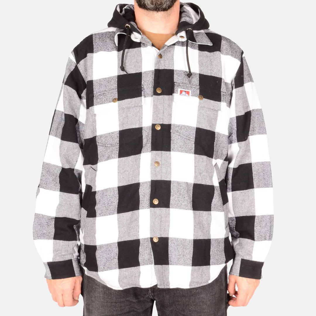 Flannel Jacket - Black/White