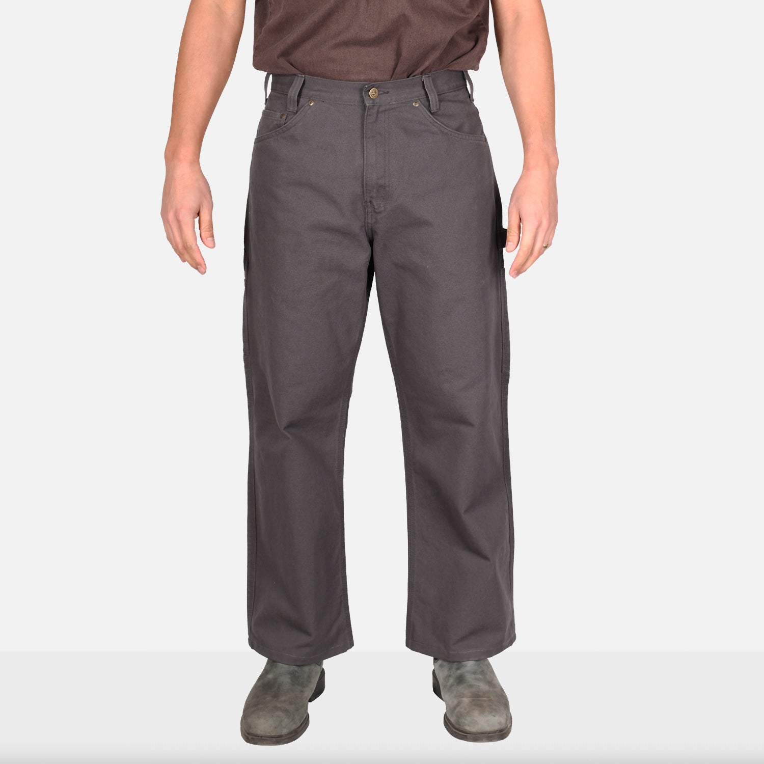 Canvas Carpenter Pants - Charcoal