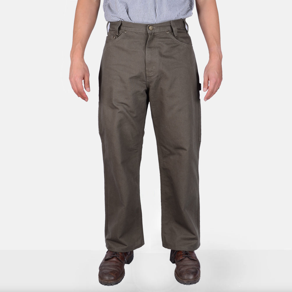 Canvas Carpenter Pants - Olive