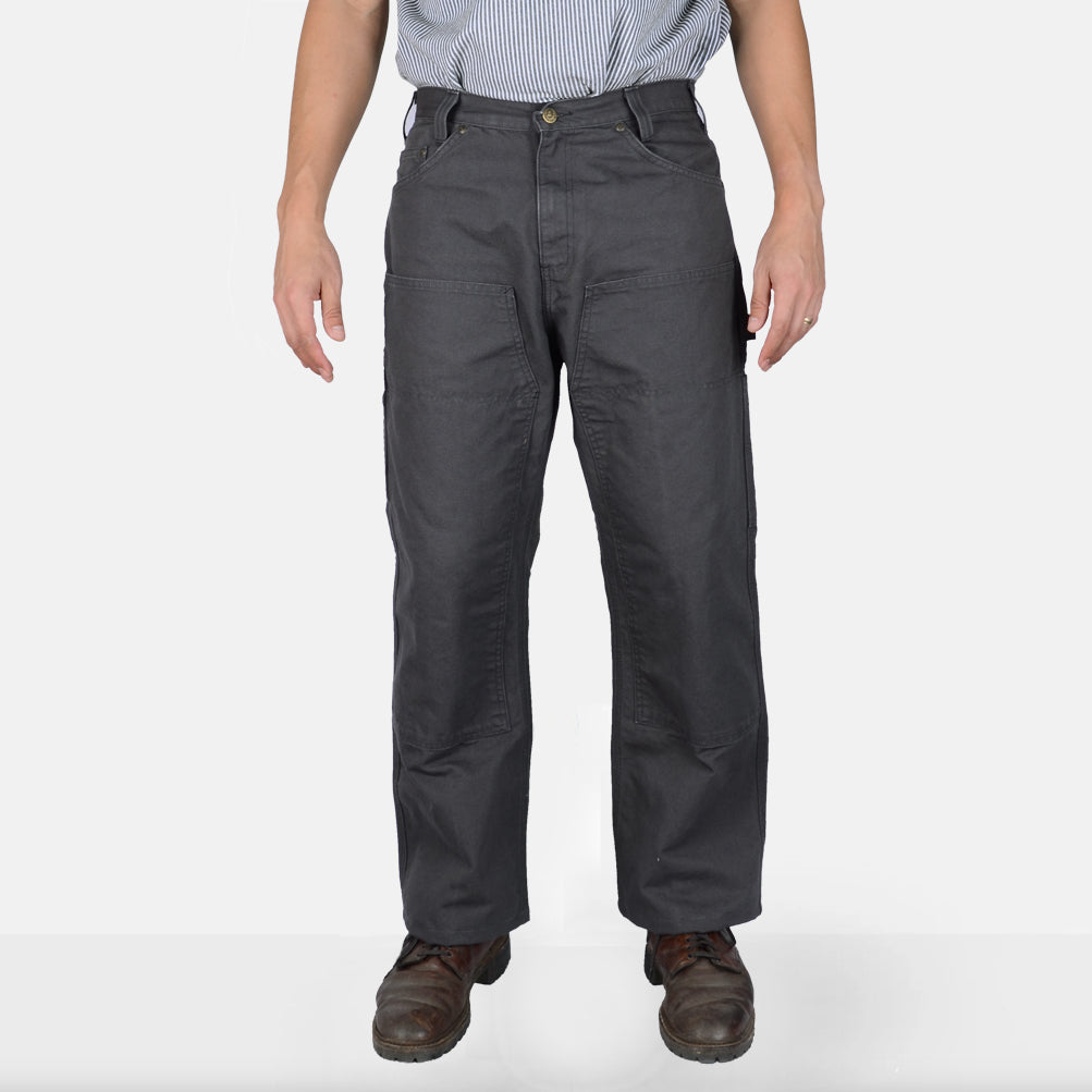 Canvas Double Knee Carpenter Pants - Charcoal
