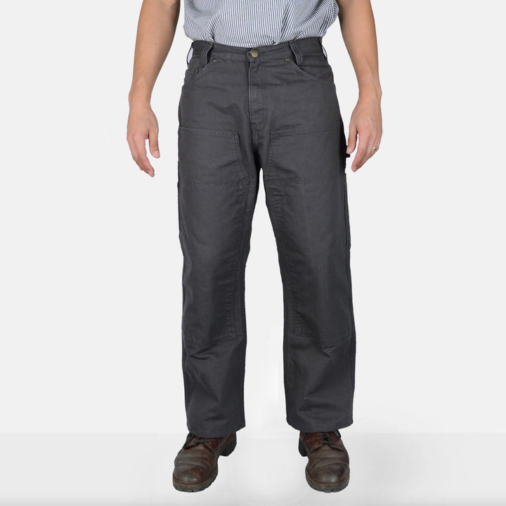 Canvas Double Knee Carpenter Pants - Charcoal