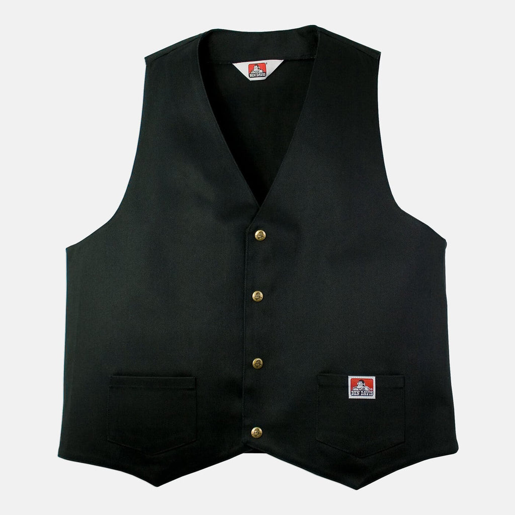 Ben Davis Check Vest / Black・Grey Solid Vest - Black