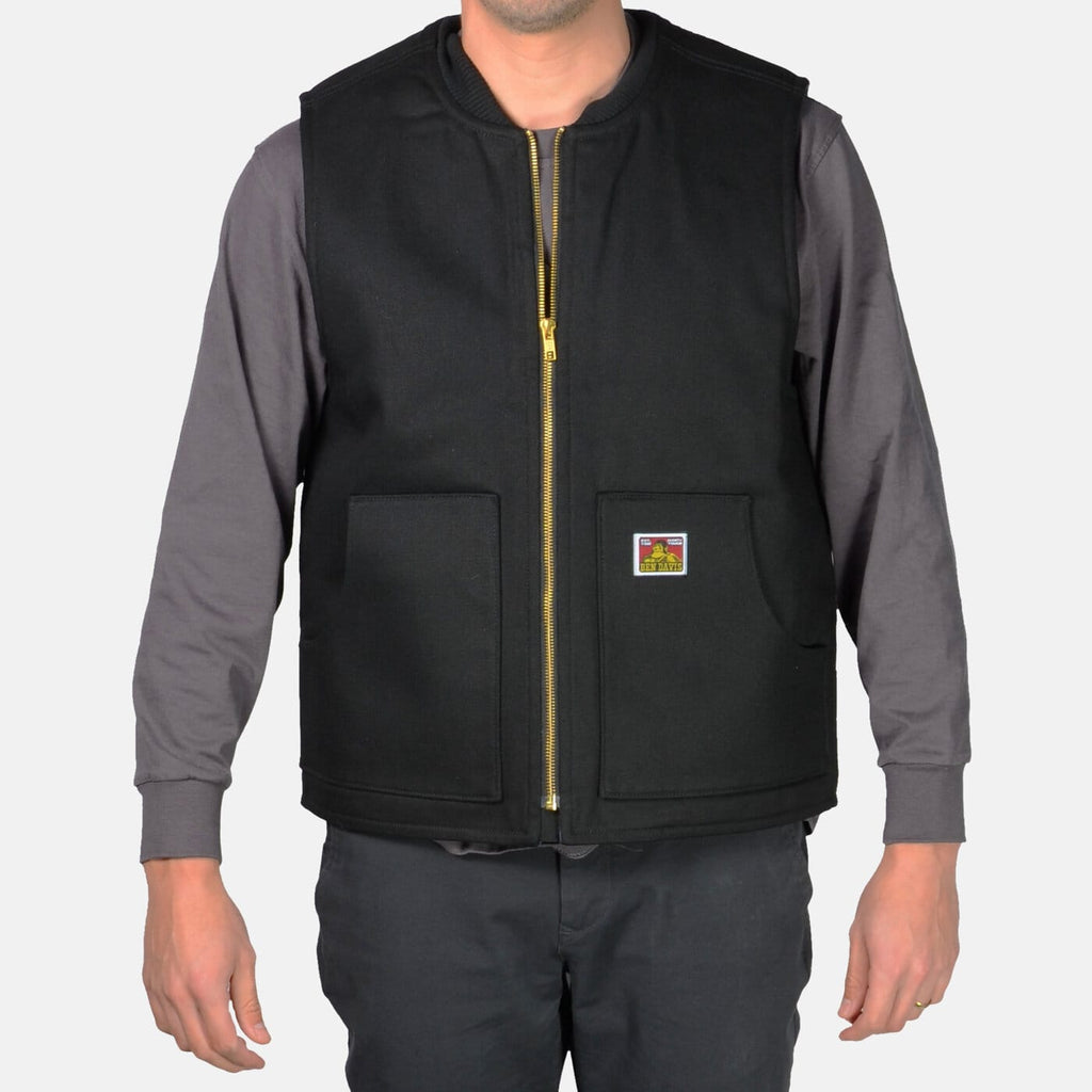 Ben Davis Lined Work Vest ベンデイビス ベスト 黒 Lined Vest - Black