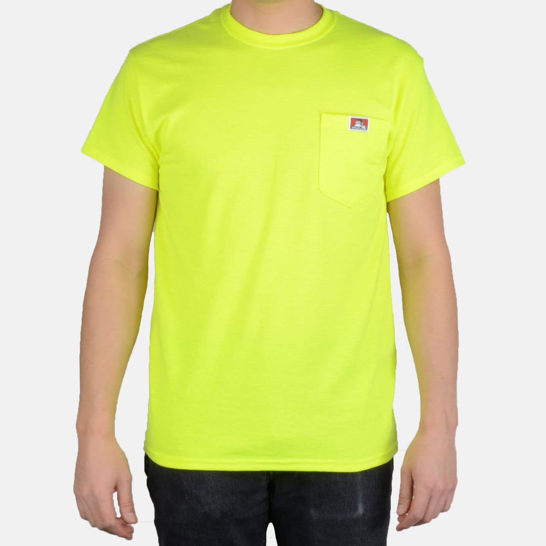 Pocket T-Shirt - Safety Green