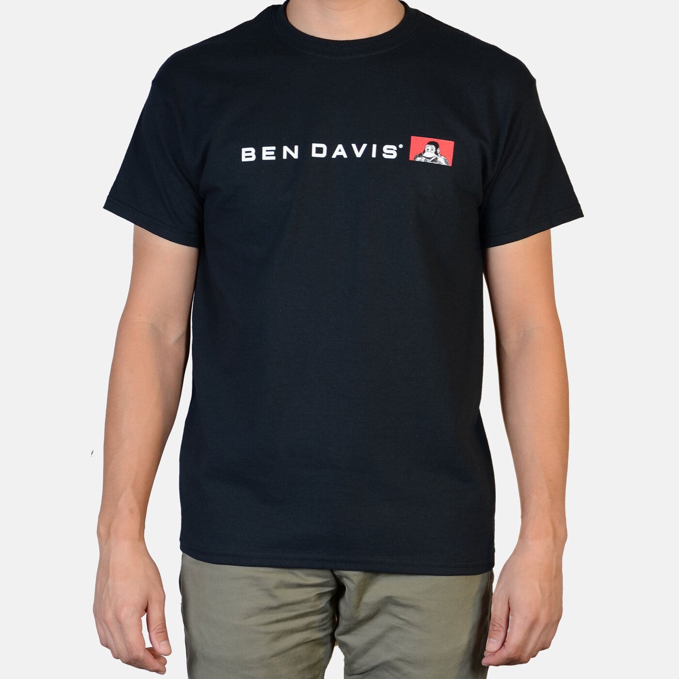 超歓迎された】 00s BEN T-Shirt DAVIS Ben Davis BLACK Classic LABEL