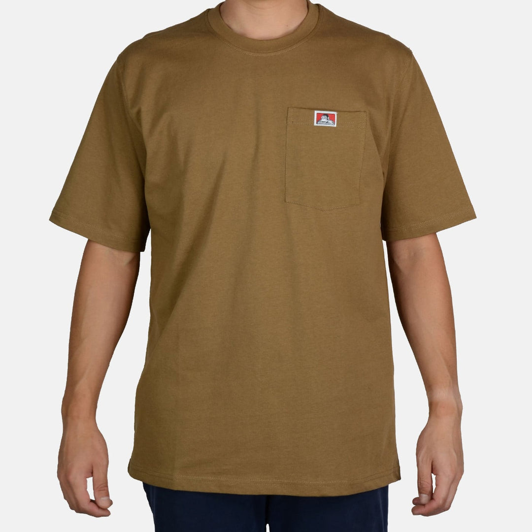 Heavy Duty Short Sleeve Pocket T-Shirt - Coyote Brown