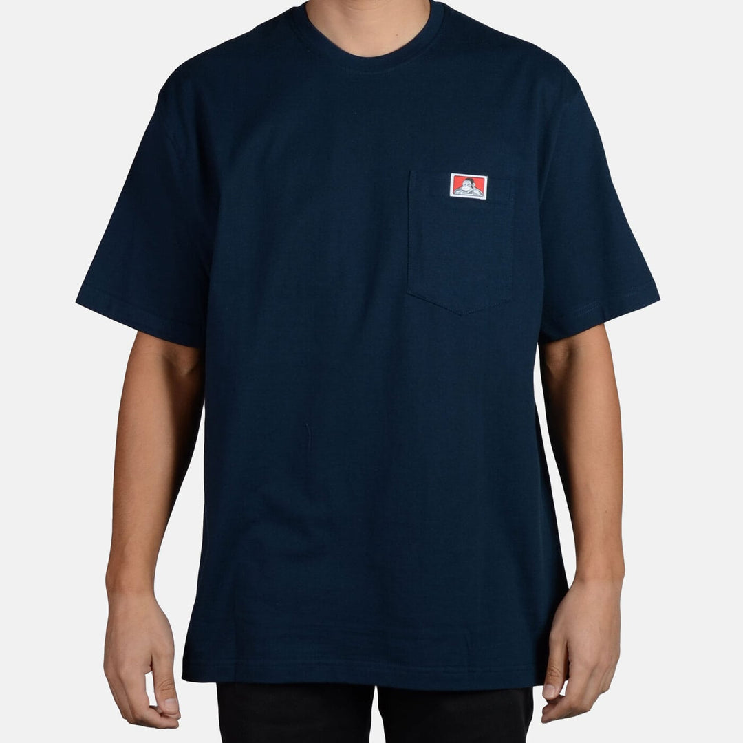 Heavy Duty Short Sleeve Pocket T-Shirt - Navy