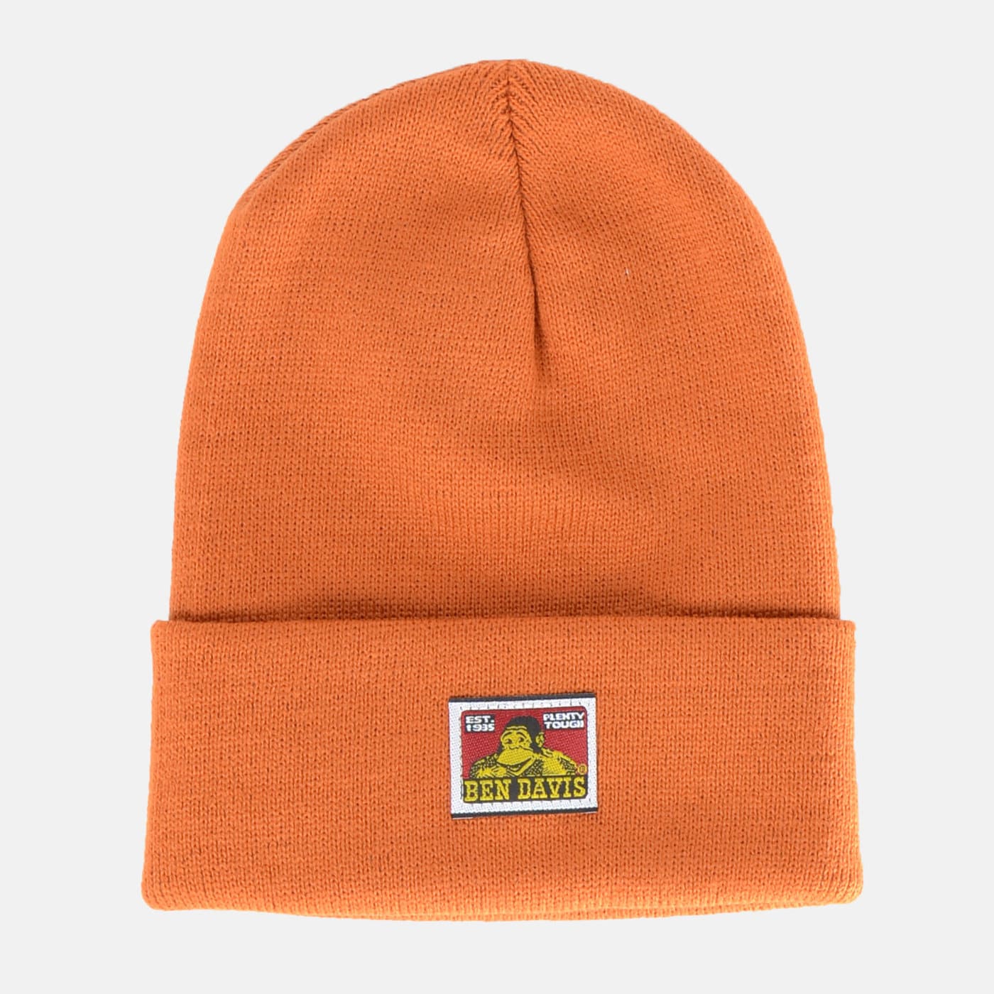 Cuffed Knit Beanie - Rust